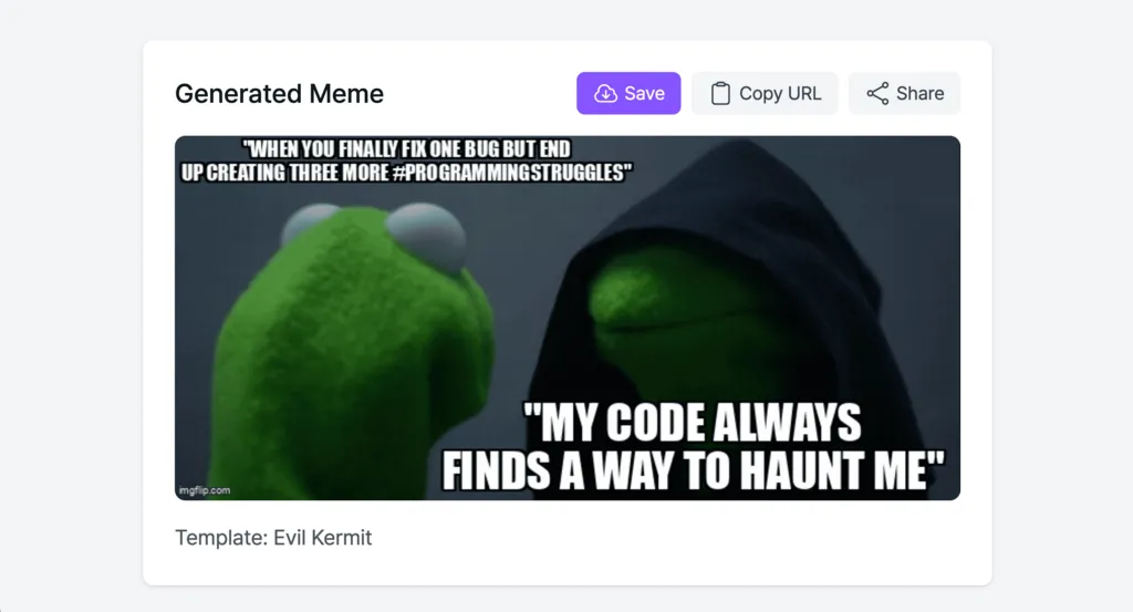 AI Meme Generator template