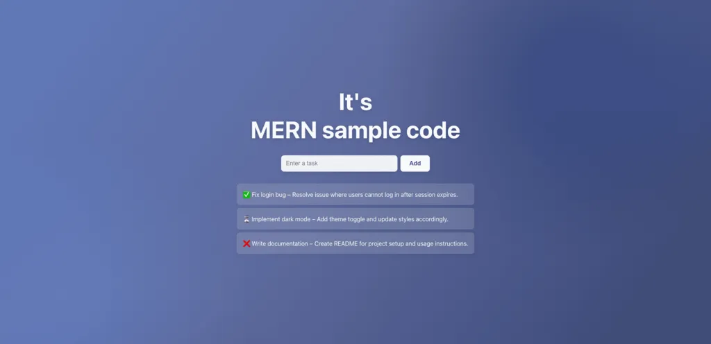 MERN Boilerplate template