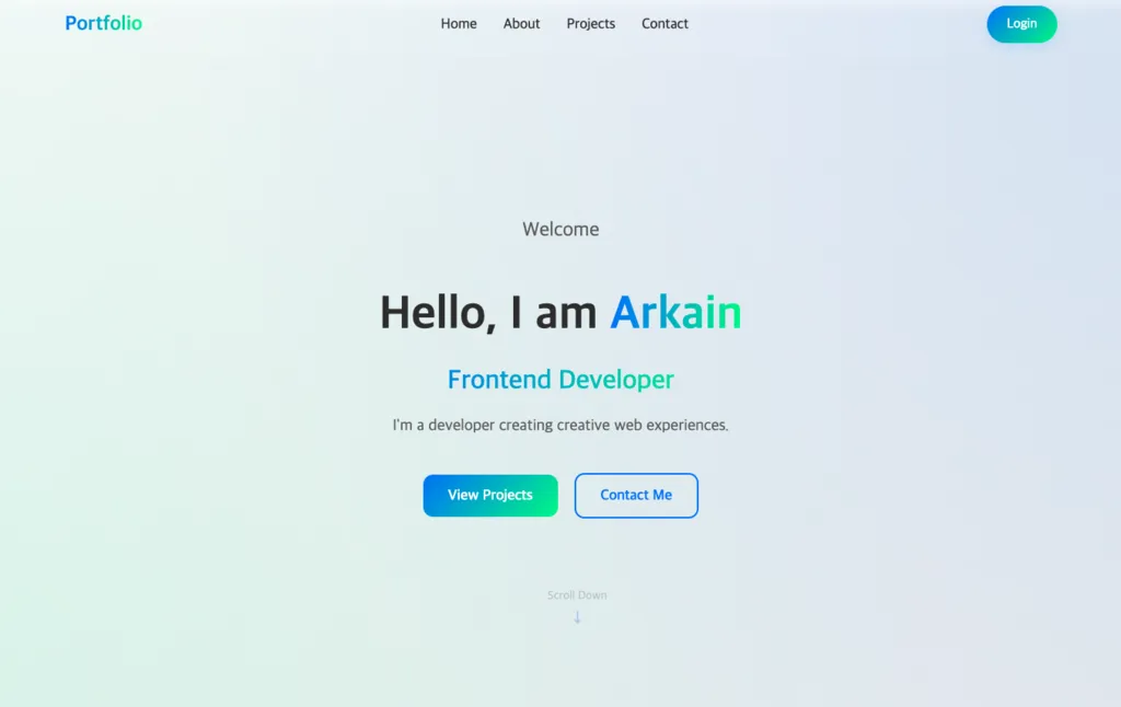 Portfolio template